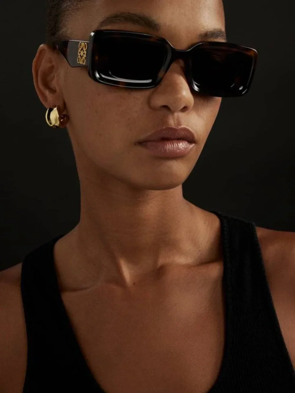 Loewe LW40102F 66A Square Sunglasses – Red\Grey